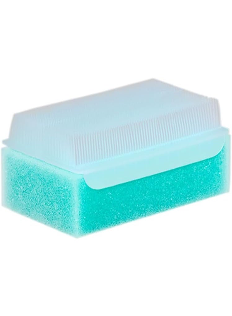 abley's Therapy Brushes with Sponge for Sensory Processing, Deep Pressure Stimulation, Wilbarger Protocol (Blue) - Image 1